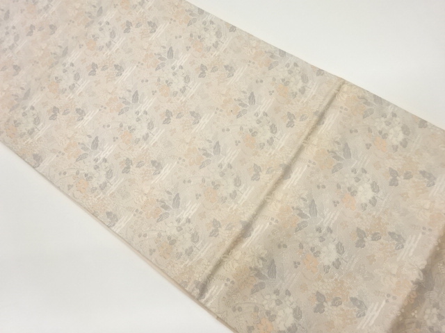 花々模様織出し袋帯